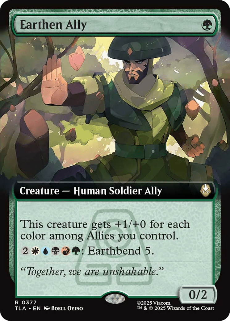 Earthen Ally (Extended Art) [Avatar: The Last Airbender] MTG Single Magic: The Gathering  | Multizone: Comics And Games