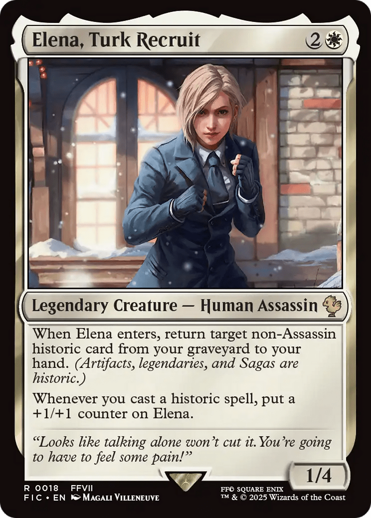 Elena, Turk Recruit [FINAL FANTASY Commander] MTG Single Magic: The Gathering  | Multizone: Comics And Games