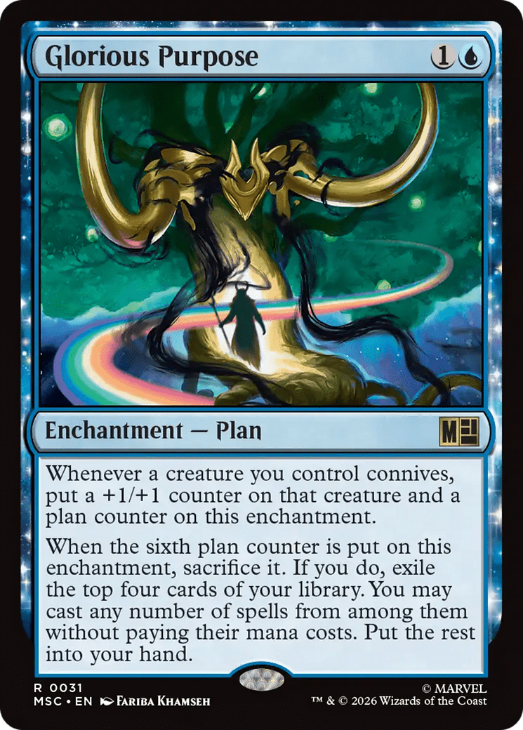 Glorious Purpose [Marvel Super Heroes Commander] MTG Single Magic: The Gathering  | Multizone: Comics And Games