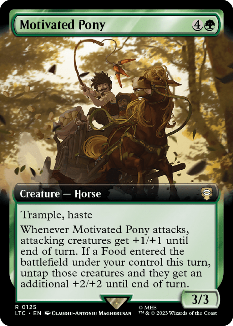 Motivated Pony (Extended Art) [The Lord of the Rings: Tales of Middle-Earth Commander] MTG Single Magic: The Gathering  | Multizone: Comics And Games
