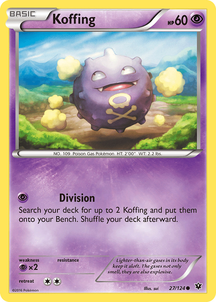 Koffing (27/124) [XY: Fates Collide] Pokemon Single Pokémon  | Multizone: Comics And Games