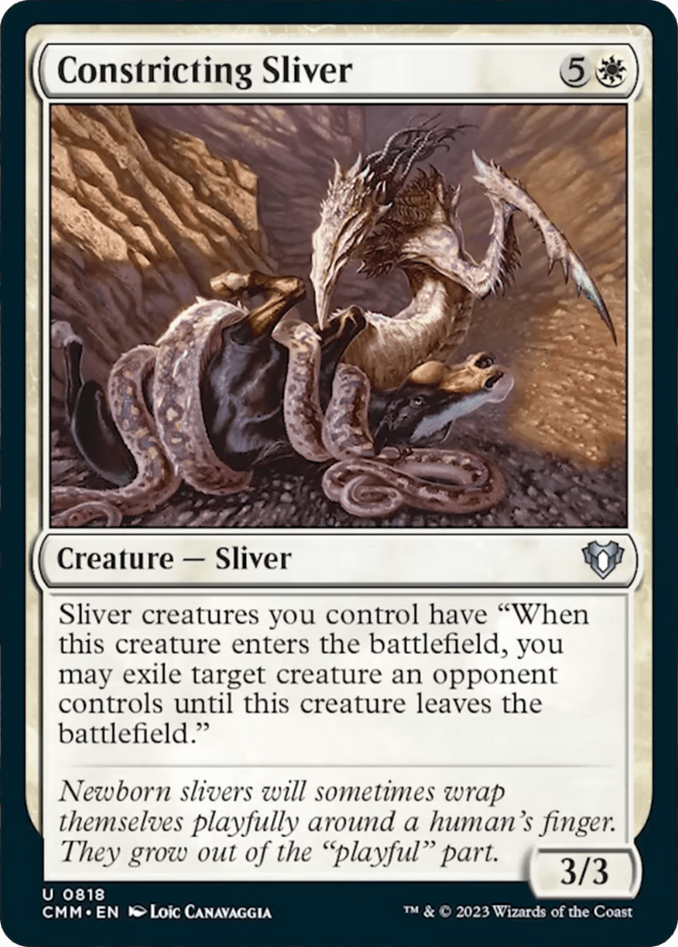 Constricting Sliver [Commander Masters] MTG Single Magic: The Gathering  | Multizone: Comics And Games
