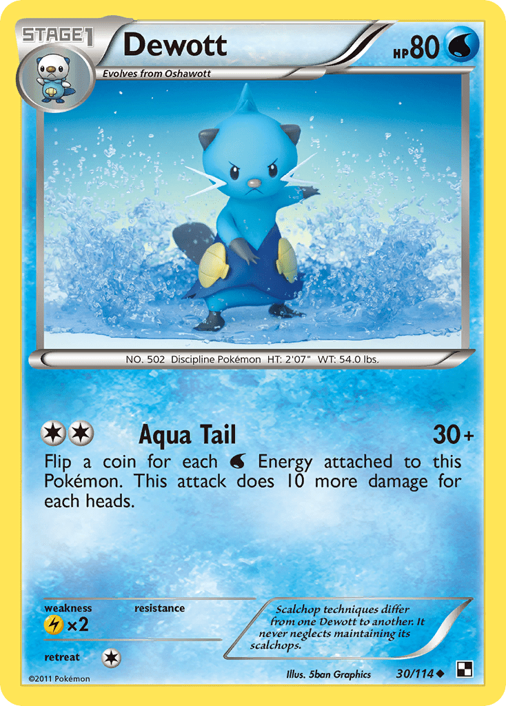 Dewott (30/114) [Black & White: Base Set] Pokemon Single Pokémon  | Multizone: Comics And Games