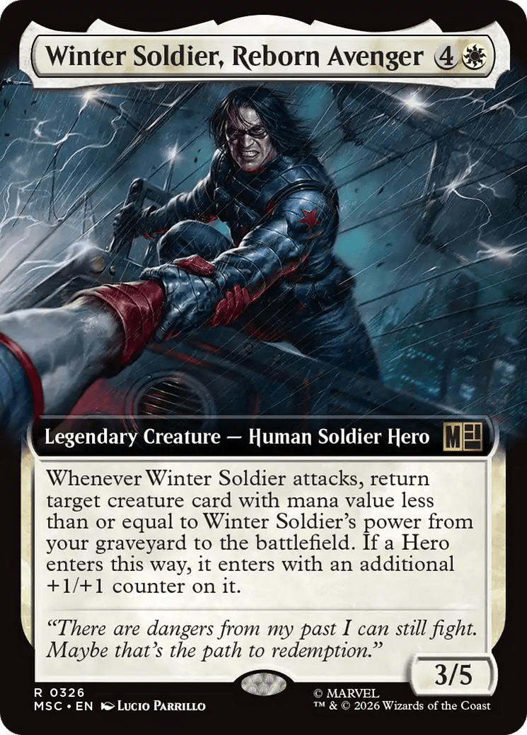 Winter Soldier, Reborn Avenger (Extended Art) [Marvel Super Heroes Commander] MTG Single Magic: The Gathering  | Multizone: Comics And Games