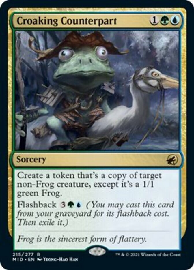 Croaking Counterpart [Innistrad: Midnight Hunt] MTG Single Magic: The Gathering  | Multizone: Comics And Games