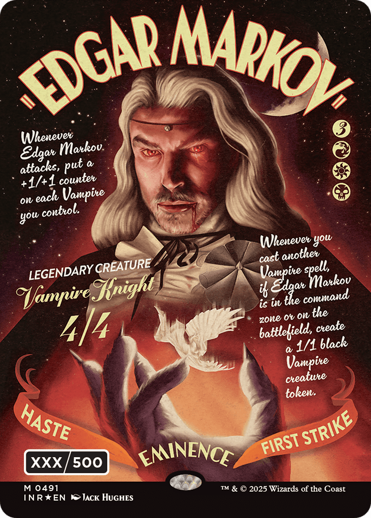 Edgar Markov (Showcase) (Serial Numbered) (Double Rainbow Foil) [Innistrad Remastered] MTG Single Magic: The Gathering  | Multizone: Comics And Games