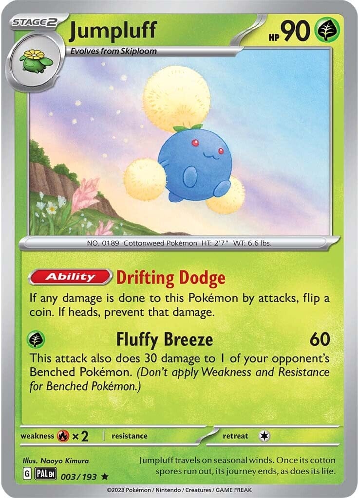 Jumpluff (003/193) [Scarlet & Violet: Paldea Evolved] Pokemon Single Pokémon  | Multizone: Comics And Games
