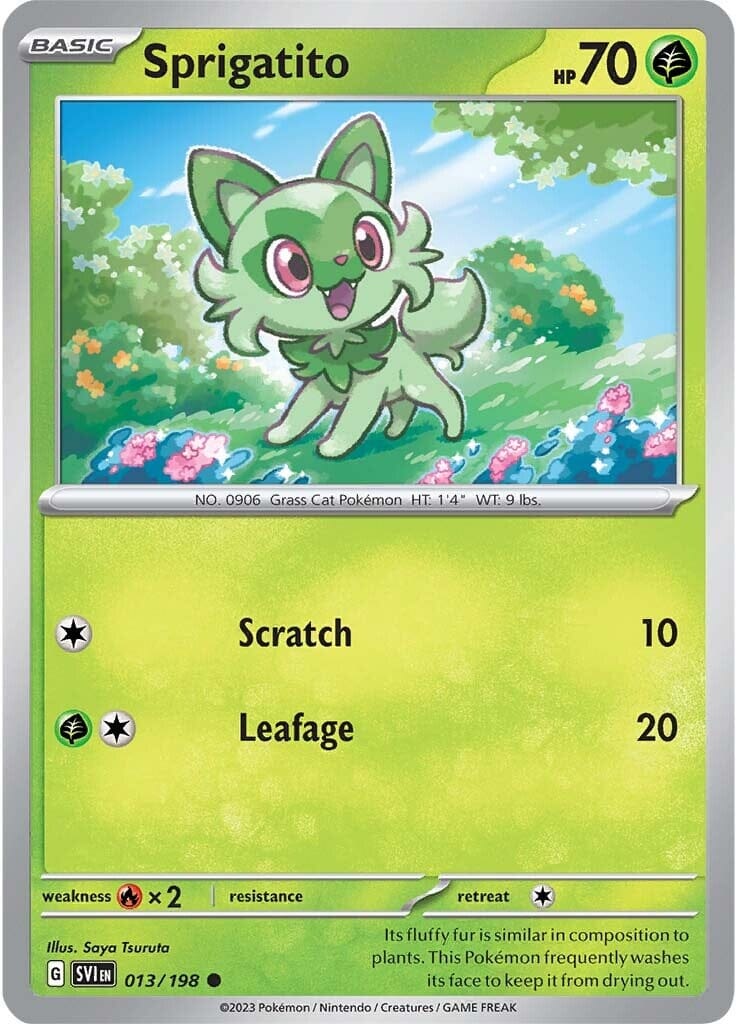 Sprigatito (013/198) [Scarlet & Violet: Base Set] Pokemon Single Pokémon  | Multizone: Comics And Games