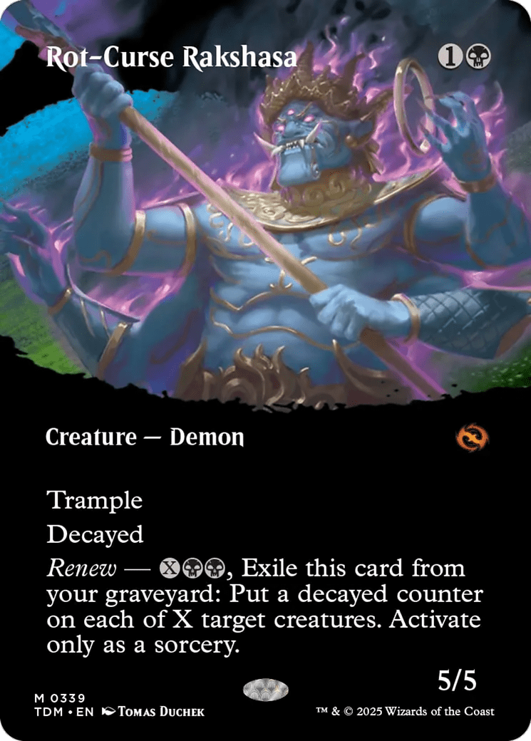 Rot-Curse Rakshasa (Borderless) [Tarkir: Dragonstorm] MTG Single Magic: The Gathering  | Multizone: Comics And Games