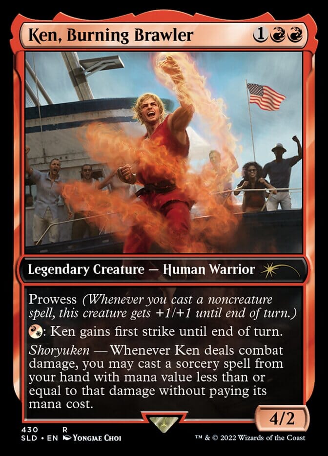 Ken, Burning Brawler [Secret Lair Drop Series] MTG Single Magic: The Gathering  | Multizone: Comics And Games
