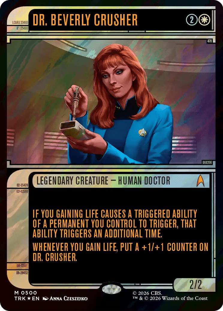 Dr. Beverly Crusher (Showcase) (Surge Foil) [Star Trek] MTG Single Magic: The Gathering  | Multizone: Comics And Games