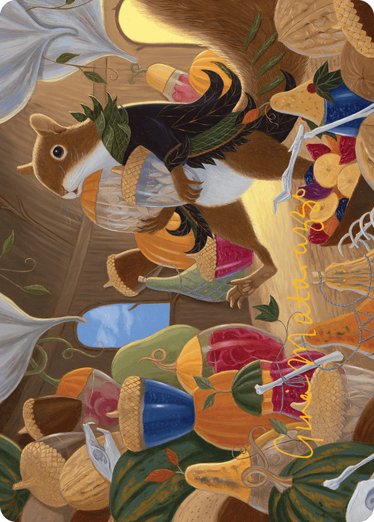 Stocking the Pantry Art Card (Gold-Stamped Signature) [Bloomburrow Art Series] MTG Single Magic: The Gathering  | Multizone: Comics And Games