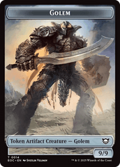 Gnome // Golem (0014) Double-Sided Token [Edge of Eternities Commander Tokens] MTG Single Magic: The Gathering  | Multizone: Comics And Games