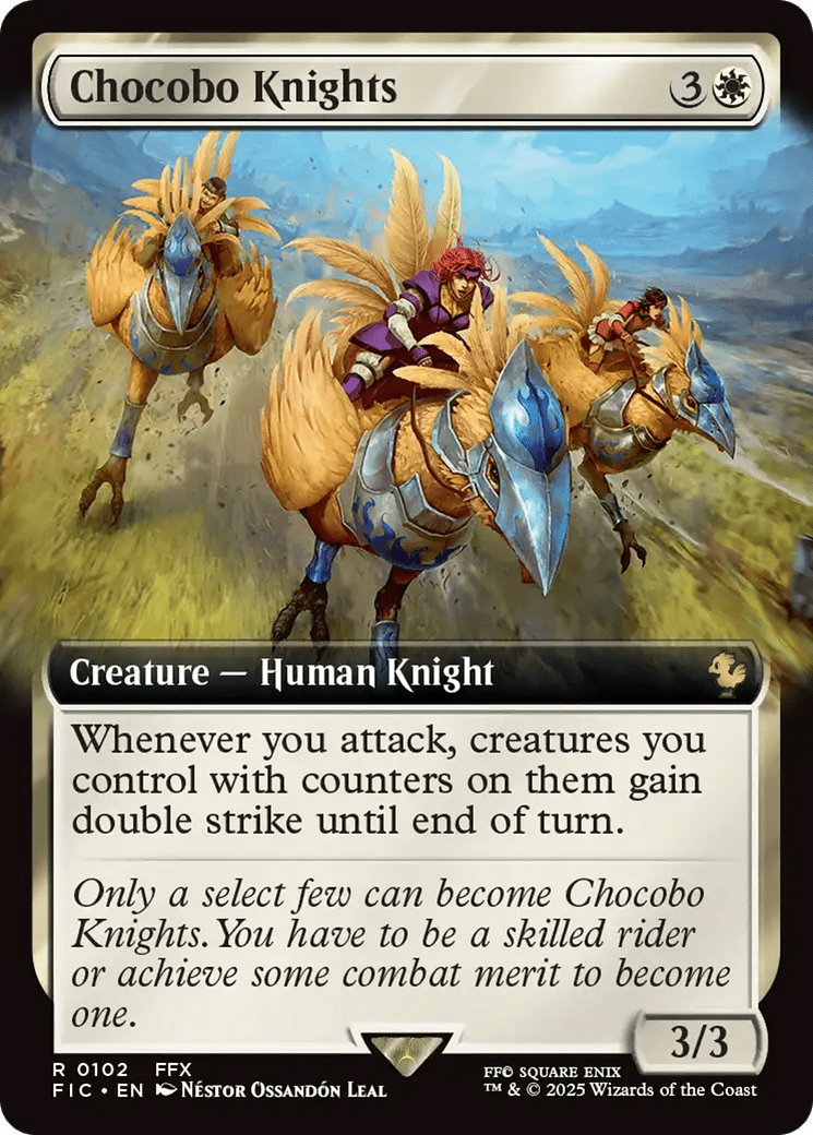 Chocobo Knights (Extended Art) [FINAL FANTASY Commander] MTG Single Magic: The Gathering  | Multizone: Comics And Games