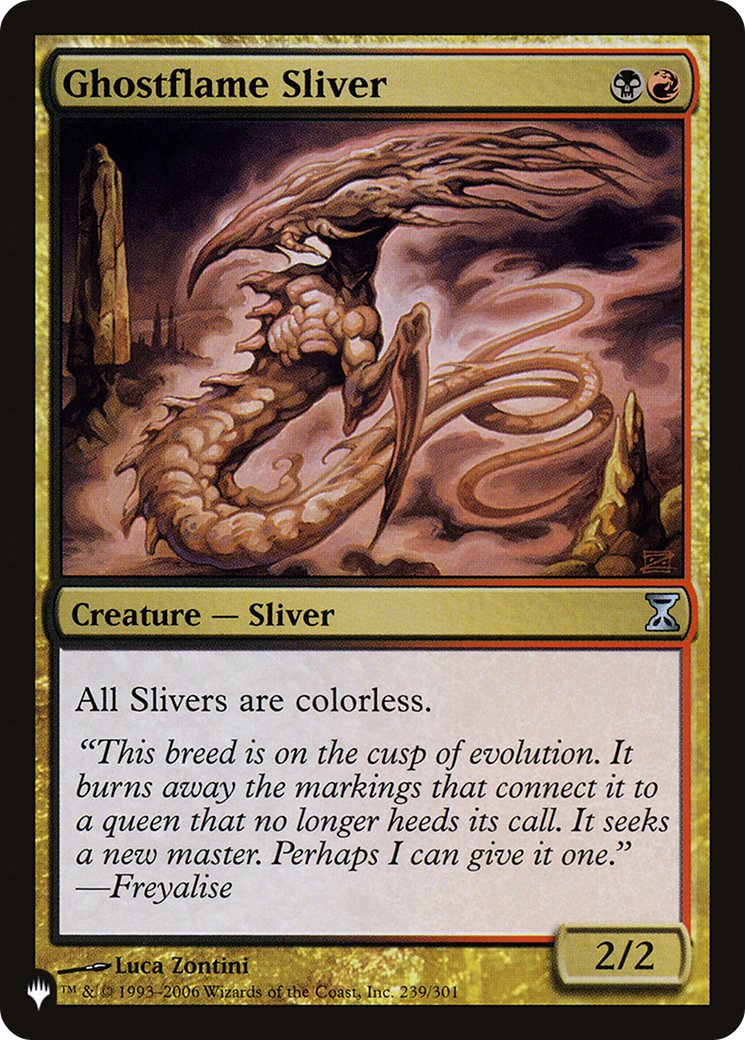 Ghostflame Sliver [The List] MTG Single Magic: The Gathering  | Multizone: Comics And Games