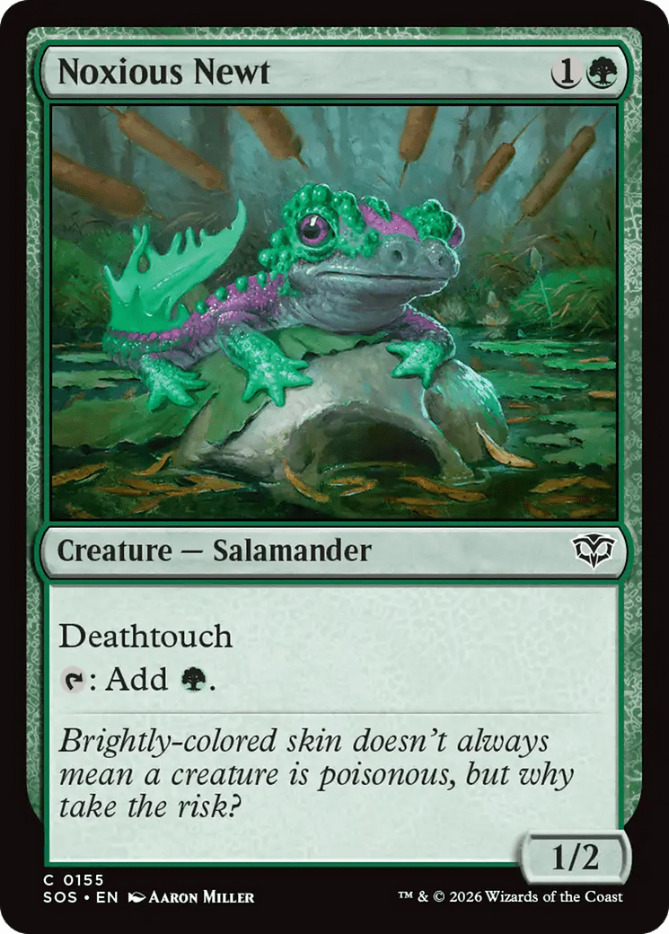 Noxious Newt [Secrets of Strixhaven] MTG Single Magic: The Gathering  | Multizone: Comics And Games