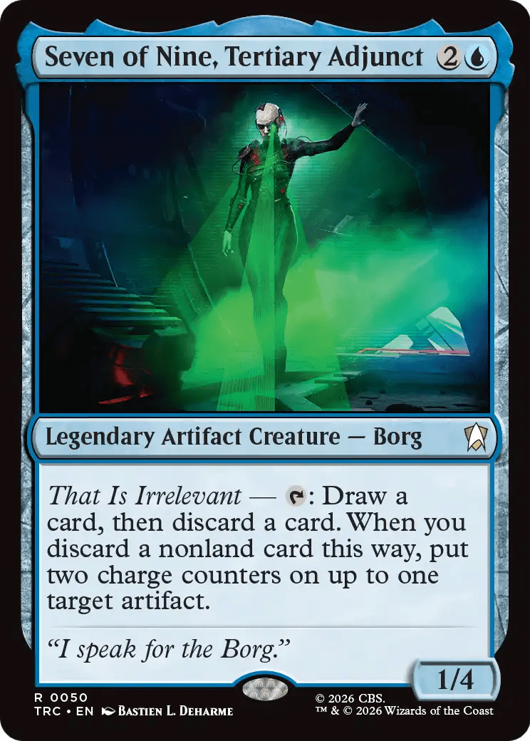 Seven of Nine, Tertiary Adjunct (Surge Foil) [Star Trek Commander] MTG Single Magic: The Gathering  | Multizone: Comics And Games