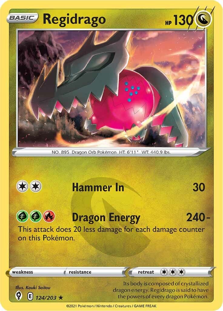 Regidrago (124/203) [Sword & Shield: Evolving Skies] Pokemon Single Pokémon  | Multizone: Comics And Games