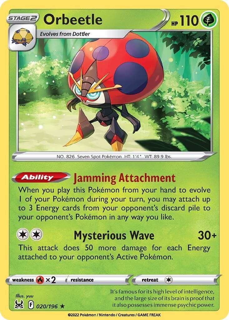 Orbeetle (020/196) [Sword & Shield: Lost Origin] Pokemon Single Pokémon  | Multizone: Comics And Games
