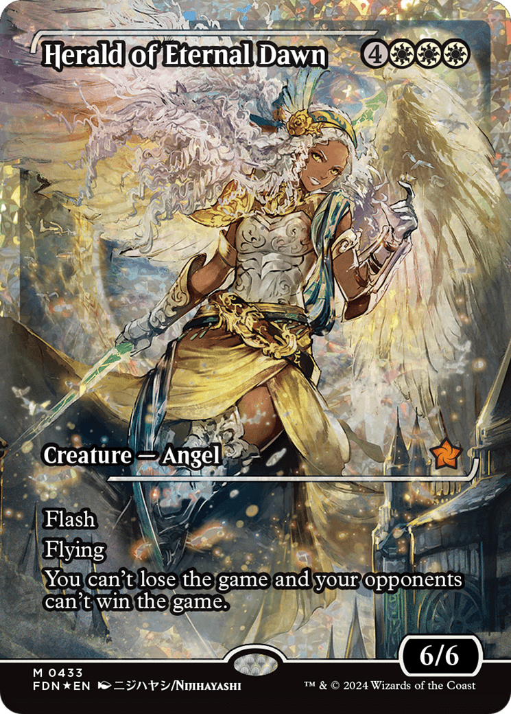 Herald of Eternal Dawn (Showcase) (Fracture Foil) [Foundations] MTG Single Magic: The Gathering  | Multizone: Comics And Games