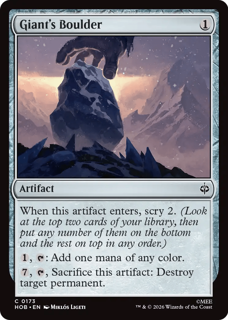 Giant's Boulder [The Hobbit] MTG Single Magic: The Gathering  | Multizone: Comics And Games