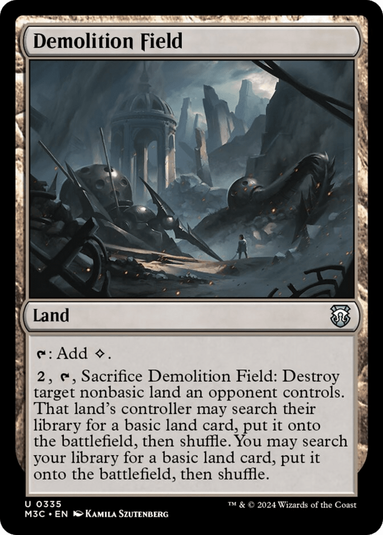 Demolition Field [Modern Horizons 3 Commander] MTG Single Magic: The Gathering  | Multizone: Comics And Games