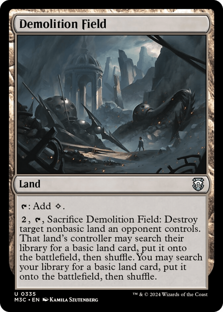 Demolition Field (Ripple Foil) [Modern Horizons 3 Commander] MTG Single Magic: The Gathering  | Multizone: Comics And Games