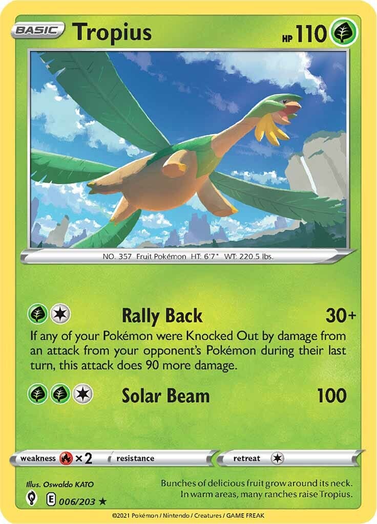 Tropius (006/203) [Sword & Shield: Evolving Skies] Pokemon Single Pokémon  | Multizone: Comics And Games