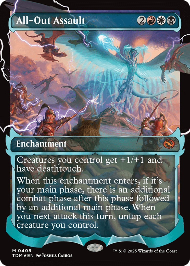 All-Out Assault (Showcase) [Tarkir: Dragonstorm] MTG Single Magic: The Gathering  | Multizone: Comics And Games