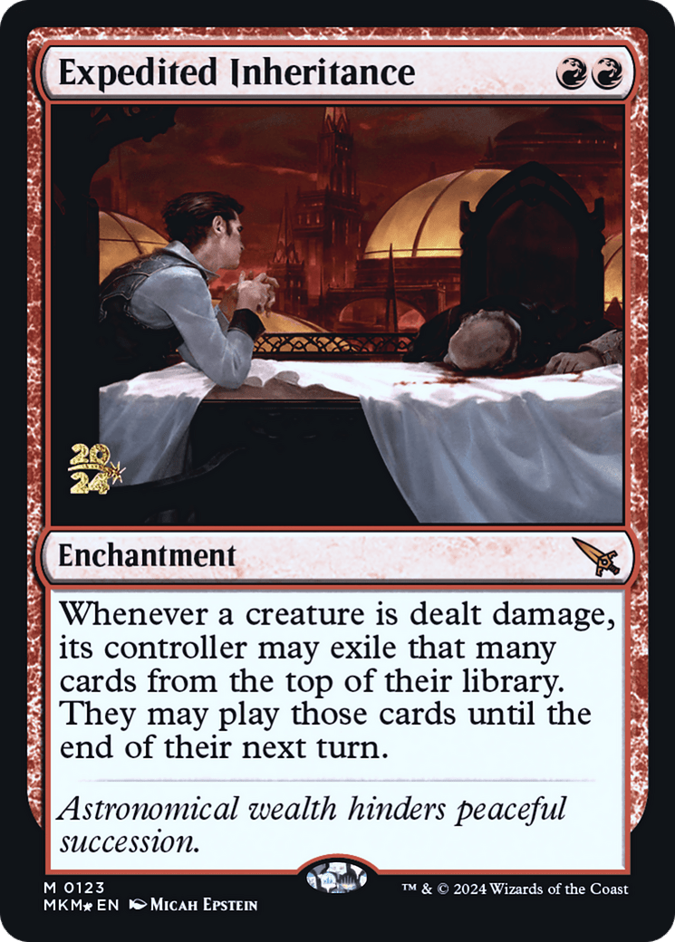 Expedited Inheritance [Murders at Karlov Manor Prerelease Promos] MTG Single Magic: The Gathering  | Multizone: Comics And Games