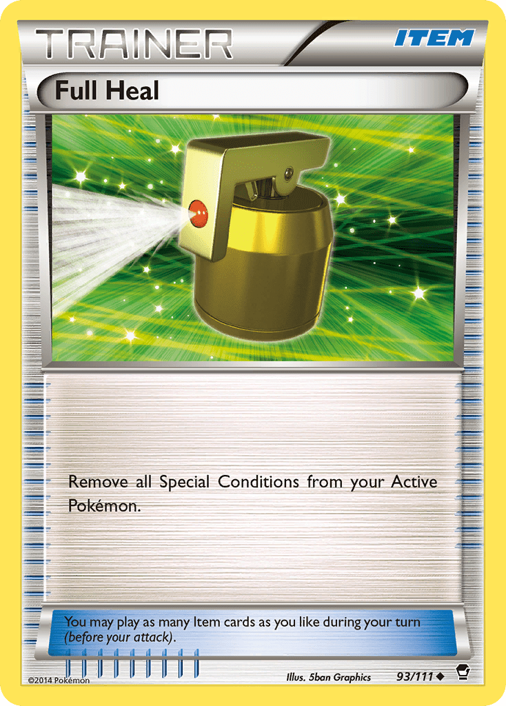 Full Heal (93/111) [XY: Furious Fists] Pokemon Single Pokémon  | Multizone: Comics And Games