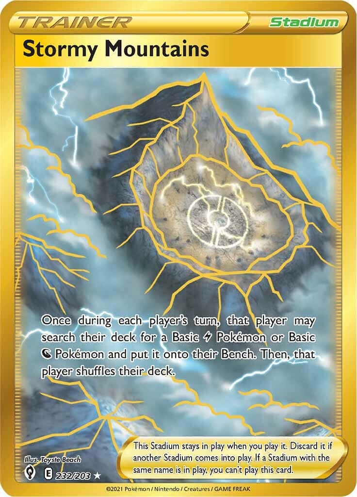 Stormy Mountains (232/203) [Sword & Shield: Evolving Skies] Pokemon Single Pokémon  | Multizone: Comics And Games