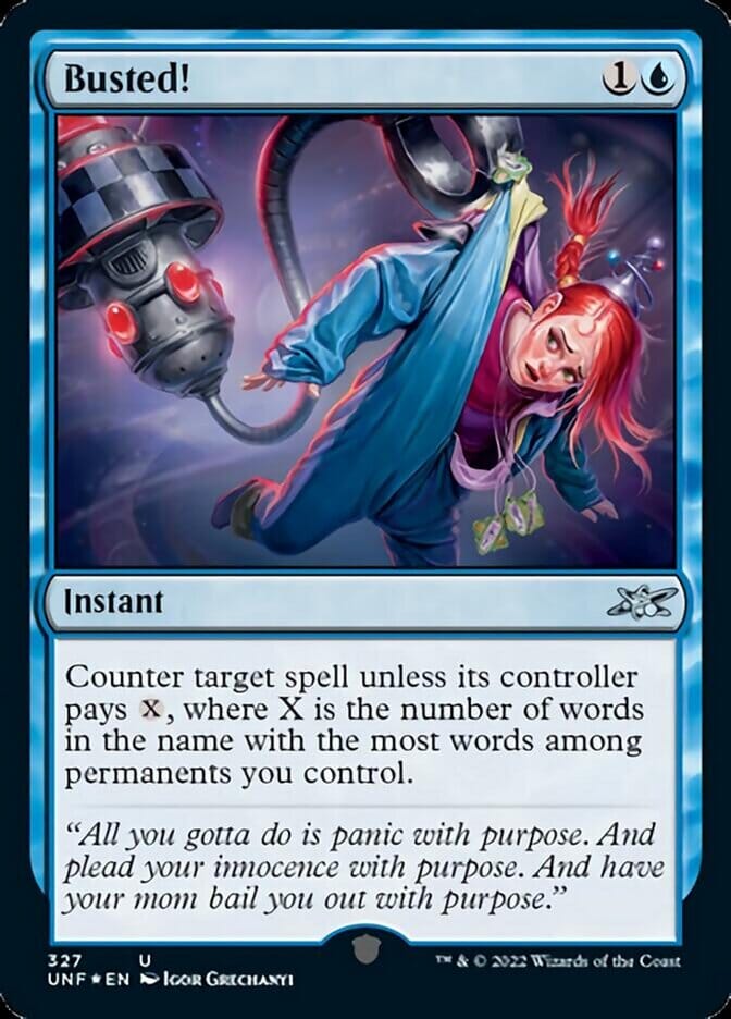 Busted! (Galaxy Foil) [Unfinity] MTG Single Magic: The Gathering  | Multizone: Comics And Games