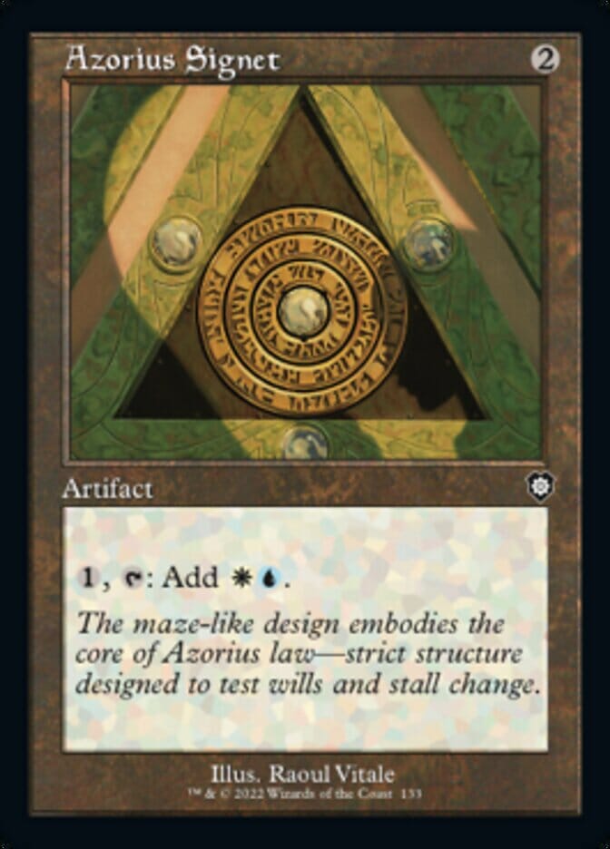 Azorius Signet (Retro) [The Brothers' War Commander] MTG Single Magic: The Gathering  | Multizone: Comics And Games