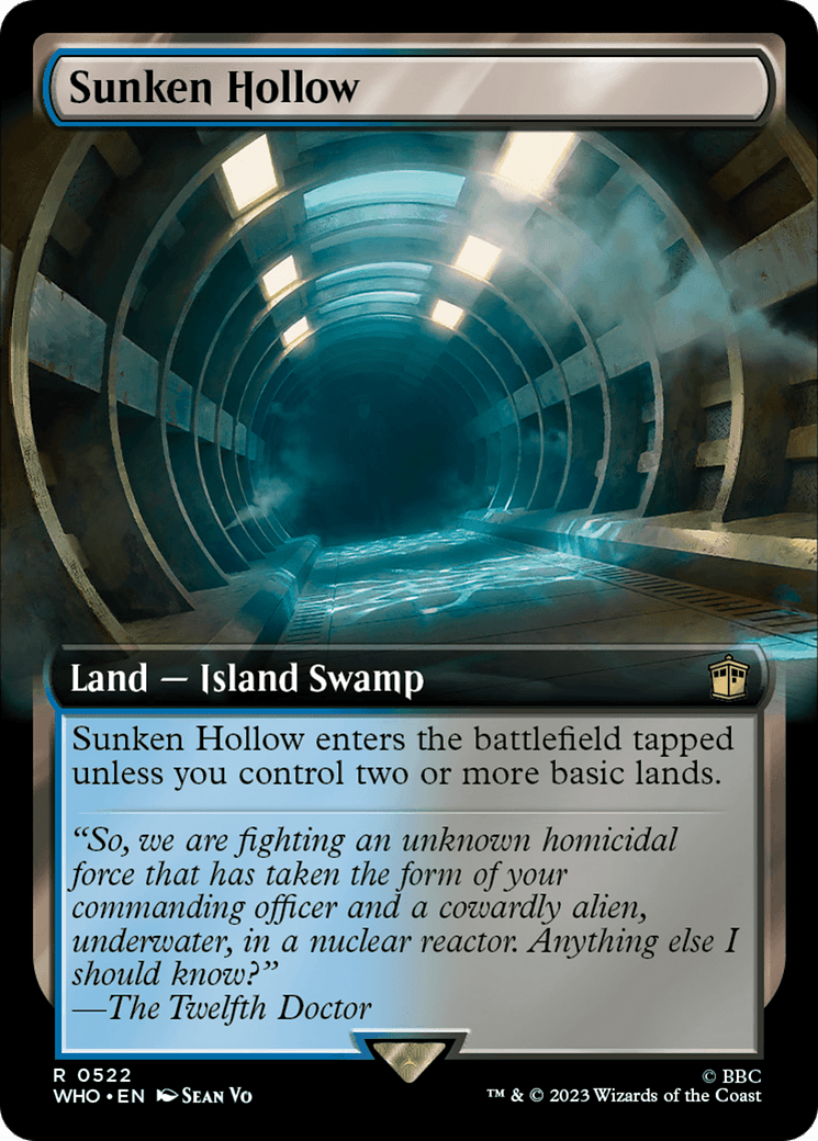 Sunken Hollow (Extended Art) [Doctor Who] MTG Single Magic: The Gathering  | Multizone: Comics And Games