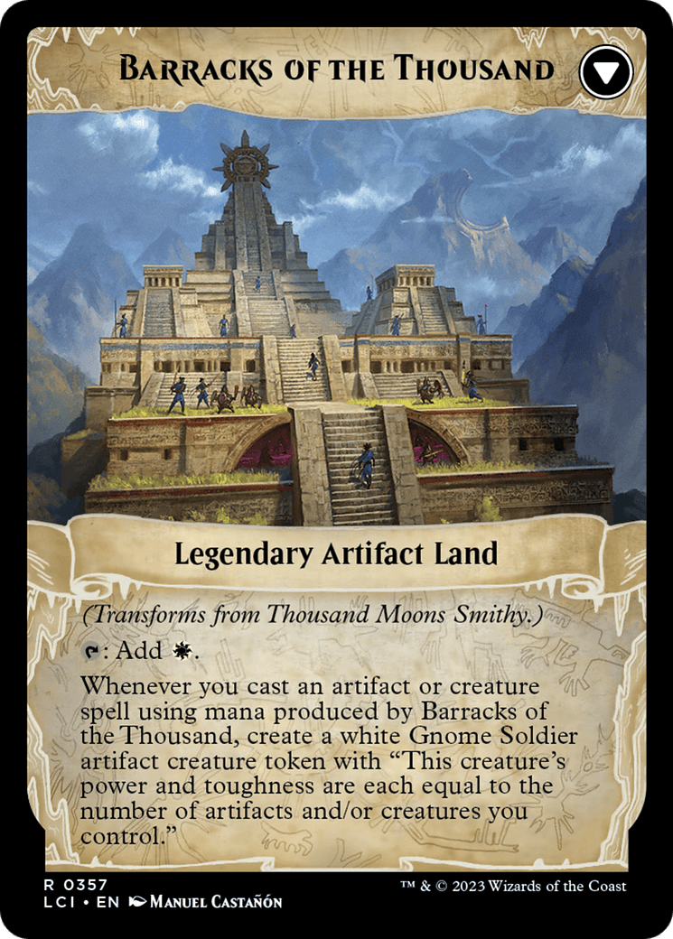 Thousand Moons Smithy (Extended Art) // Barracks of the Thousand [The Lost Caverns of Ixalan] MTG Single Magic: The Gathering  | Multizone: Comics And Games