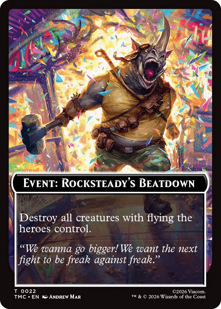 Event: Rocksteady's Beatdown [Teenage Mutant Ninja Turtles Commander Tokens] MTG Single Magic: The Gathering  | Multizone: Comics And Games