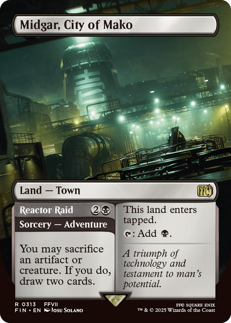 Midgar, City of Mako (Borderless) [FINAL FANTASY] MTG Single Magic: The Gathering  | Multizone: Comics And Games