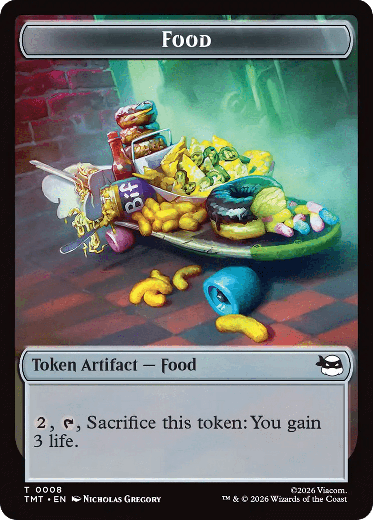 Robot // Food Double-Sided Token [Teenage Mutant Ninja Turtles Tokens] MTG Single Magic: The Gathering  | Multizone: Comics And Games