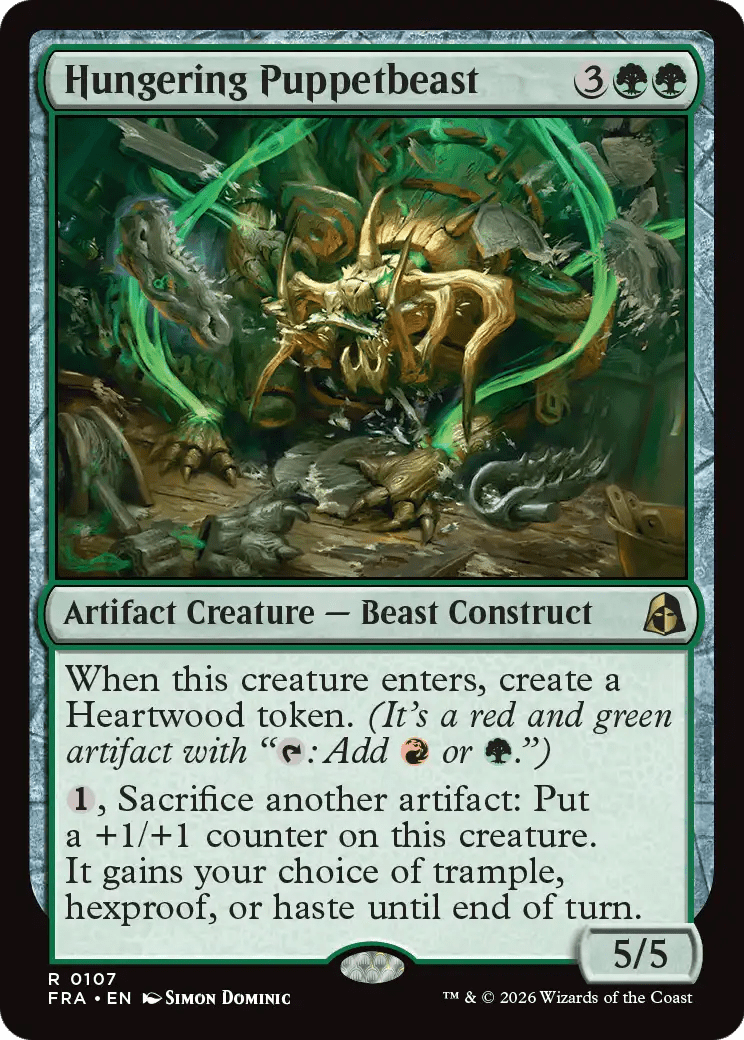 Hungering Puppetbeast [Reality Fracture] MTG Single Magic: The Gathering  | Multizone: Comics And Games
