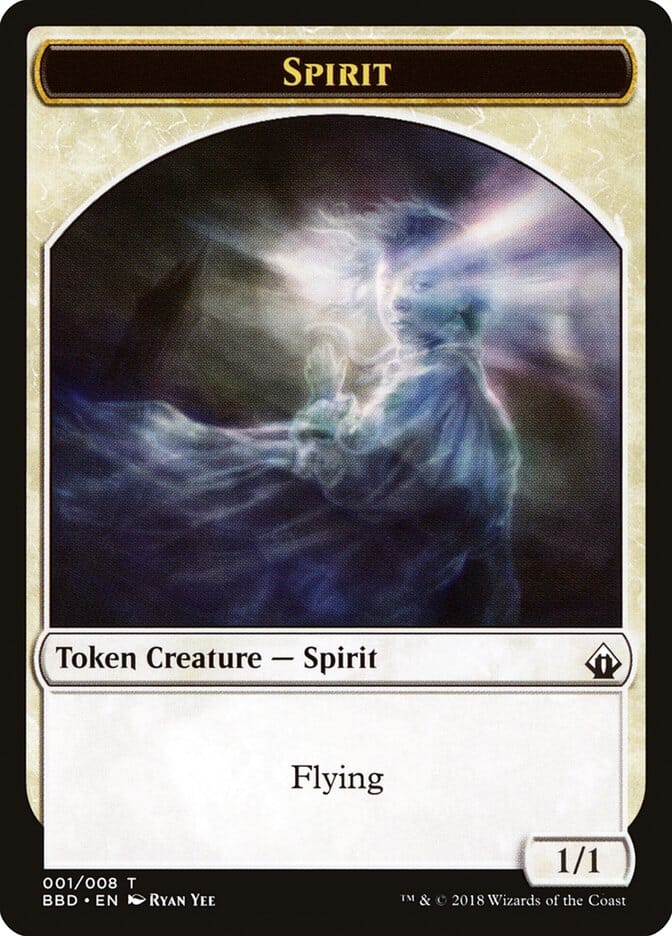 Spirit Token [Battlebond Tokens] MTG Single Magic: The Gathering  | Multizone: Comics And Games