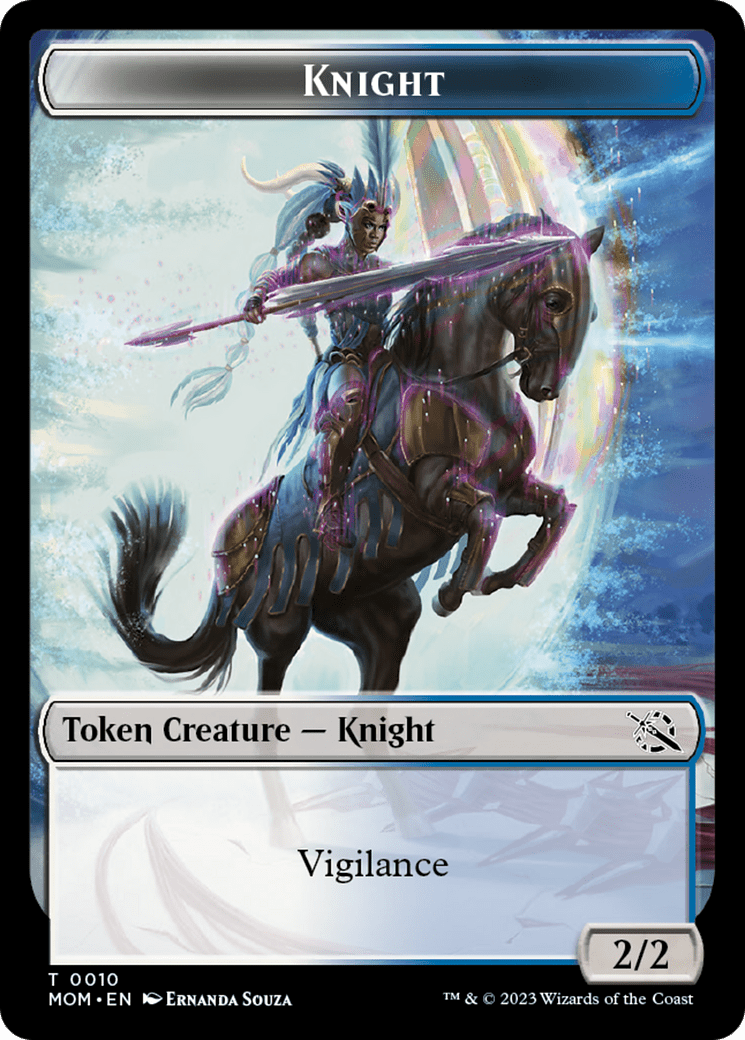 Treasure (20) // Knight Double-Sided Token [March of the Machine Tokens] MTG Single Magic: The Gathering  | Multizone: Comics And Games