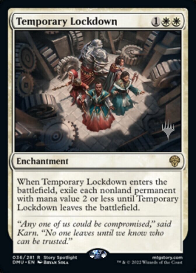 Temporary Lockdown (Promo Pack) [Dominaria United Promos] MTG Single Magic: The Gathering  | Multizone: Comics And Games