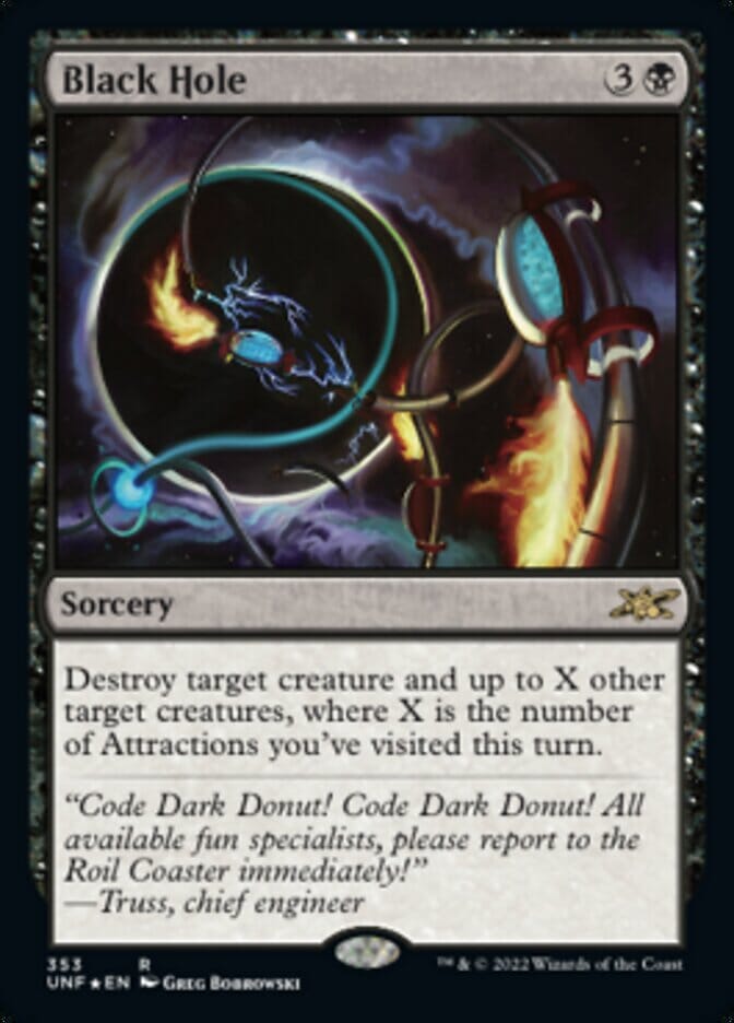 Black Hole (Galaxy Foil) [Unfinity] MTG Single Magic: The Gathering  | Multizone: Comics And Games