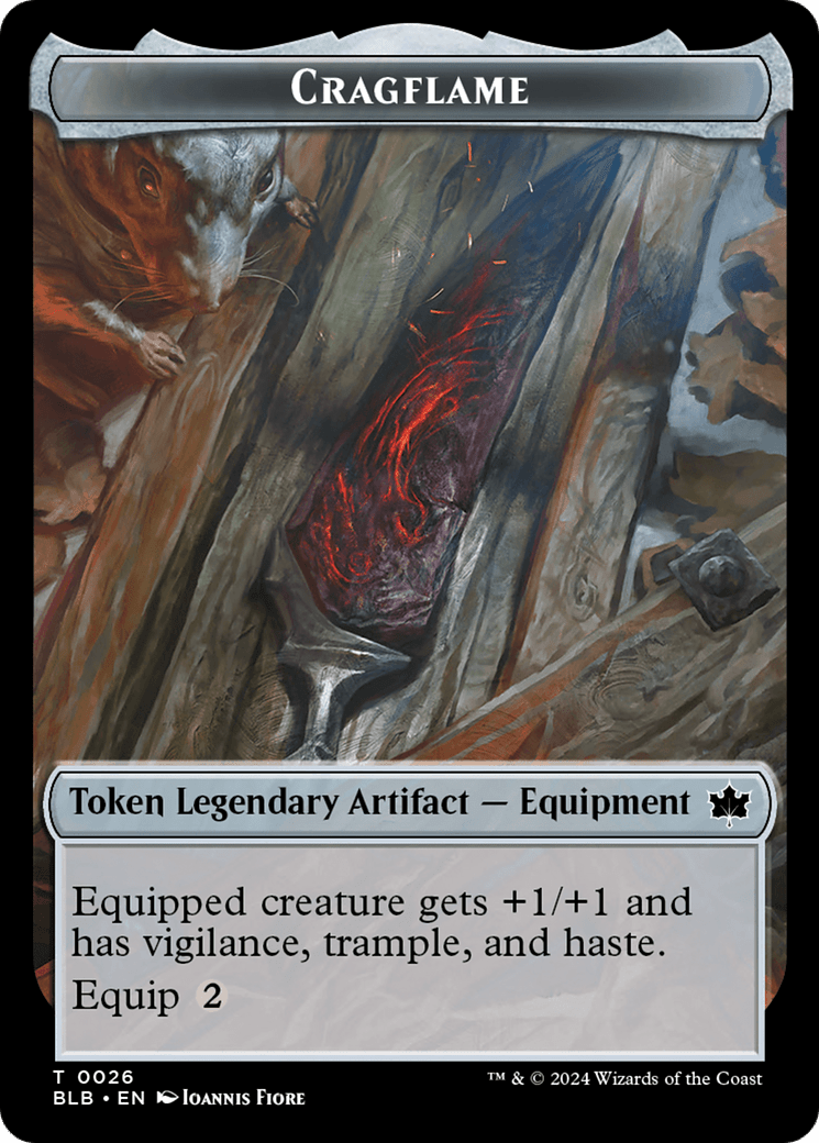 Cragflame Token [Bloomburrow Tokens] MTG Single Magic: The Gathering  | Multizone: Comics And Games