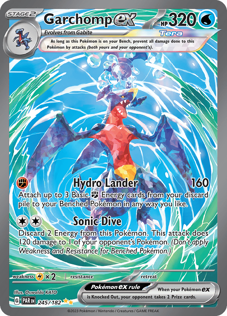 Garchomp ex (245/182) [Scarlet & Violet: Paradox Rift] Pokemon Single Pokémon  | Multizone: Comics And Games