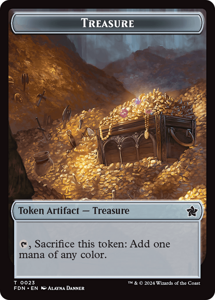 Food // Treasure Double-Sided Token [Foundations Tokens] MTG Single Magic: The Gathering  | Multizone: Comics And Games