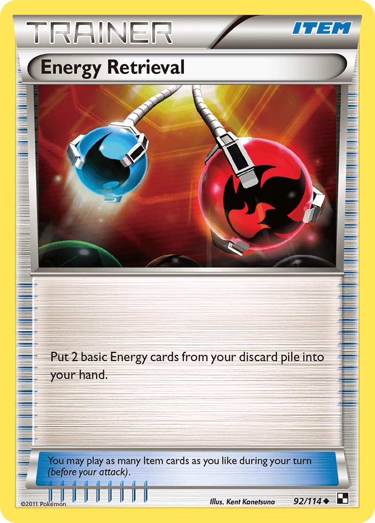 Energy Retrieval (92/114) [Black & White: Base Set] Pokemon Single Pokémon  | Multizone: Comics And Games