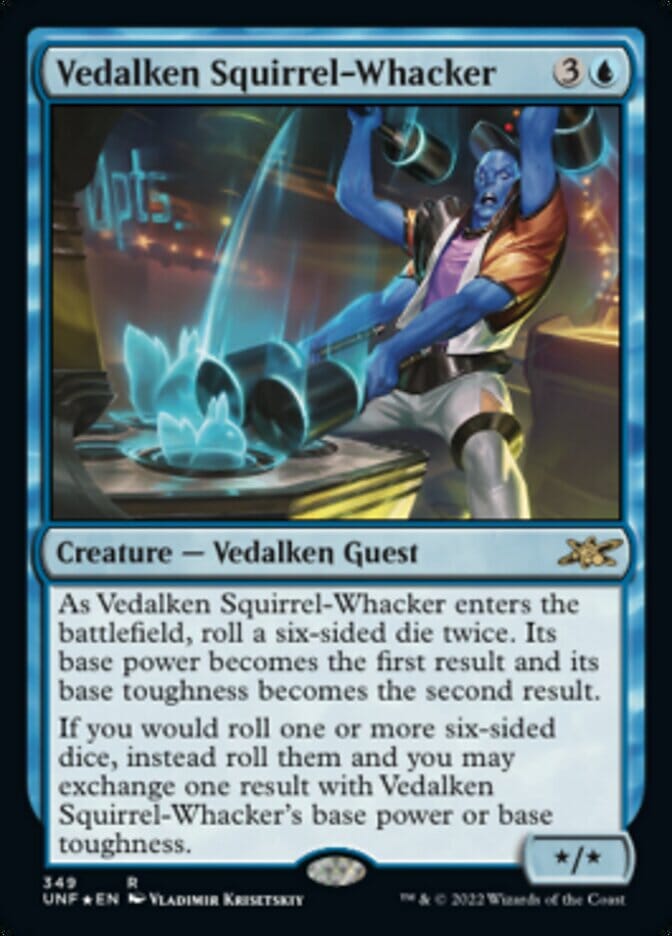 Vedalken Squirrel-Whacker (Galaxy Foil) [Unfinity] MTG Single Magic: The Gathering  | Multizone: Comics And Games