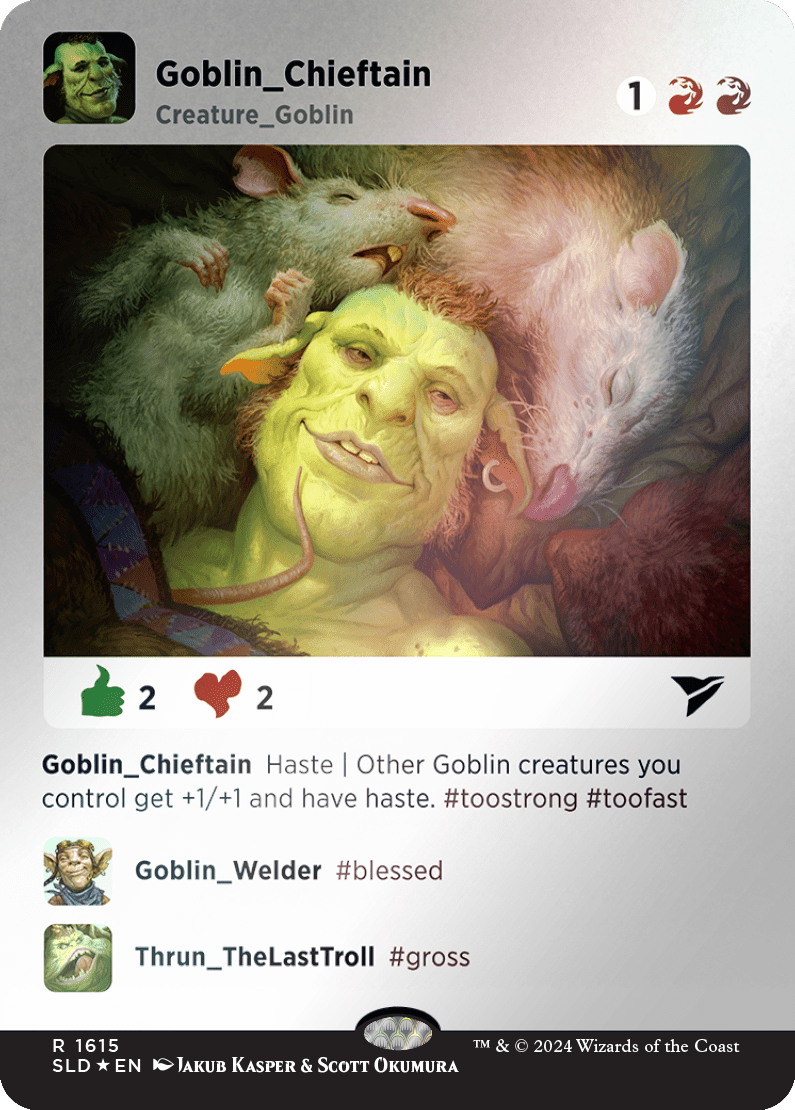 Goblin Chieftain (Rainbow Foil) [Secret Lair Drop Series] MTG Single Magic: The Gathering  | Multizone: Comics And Games